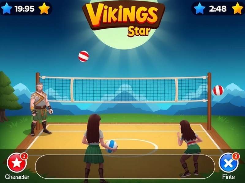 Volley Vikings Star character selection screen